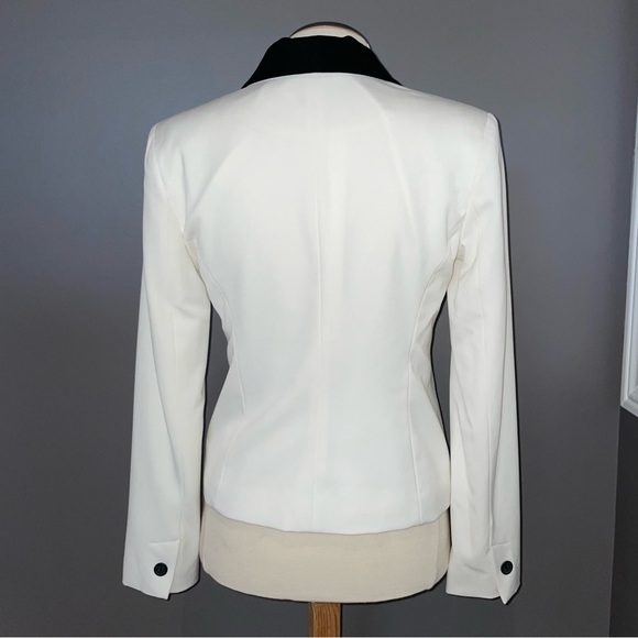 NAME YOUR PRICE! Jessica (from Sears) | Ivory Tuxedo Style Blazer - Picture 3 of 8